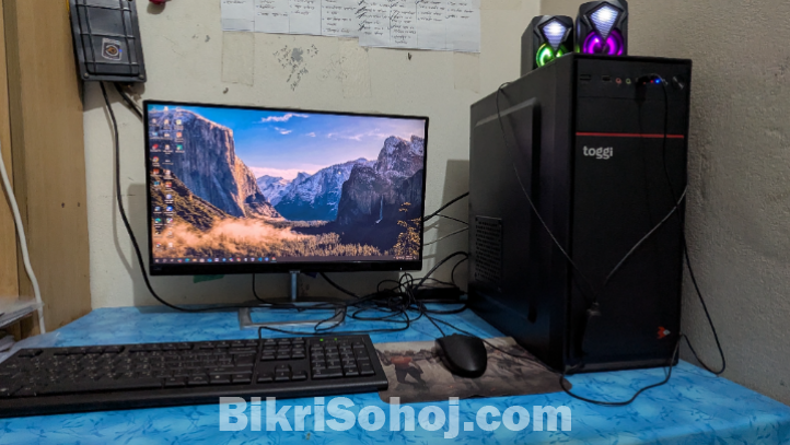 Core i5 10 gen dekstop with philips 21.5 inch monitor